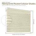 thumbnail image 5 of Cordless Window Blinds Cellular Top-Down Bottom-Up Honeycomb Pleated 3/8" Light Filtering Window Shades (Alabaster, 35" x 64"), 5 of 9