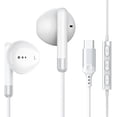 thumbnail image 2 of HRTGFD-USB C Headphones for iPhone 17 16 15 Pro iPad Pro, USB Type C Earphones USB C Wired Earbuds Microphone Volume Control for Samsung S26 S25 Ultra S24 S23 S22 S21 Note20 A54, Pixel 9 8 7 6 6a 5 4, 2 of 4