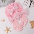 thumbnail image 3 of Miaouyo Newborn Hat and Socks Set, Sequined Bow Soft Casual Baby Girl Accessories, 3 of 8