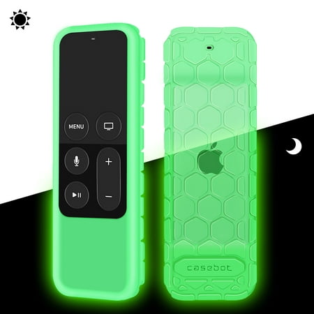 Fintie Protective Silicone Case for Apple TV 4K/ HD 5th 4th Gen Siri Remote (1st Gen) - Honey Comb Lightweight Anti Slip ShockProof Cover