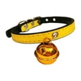 thumbnail image 2 of YCCMML Leather Cat Collar, Adjustable Kitten Collar with Bell for Small Pets, 2 of 9
