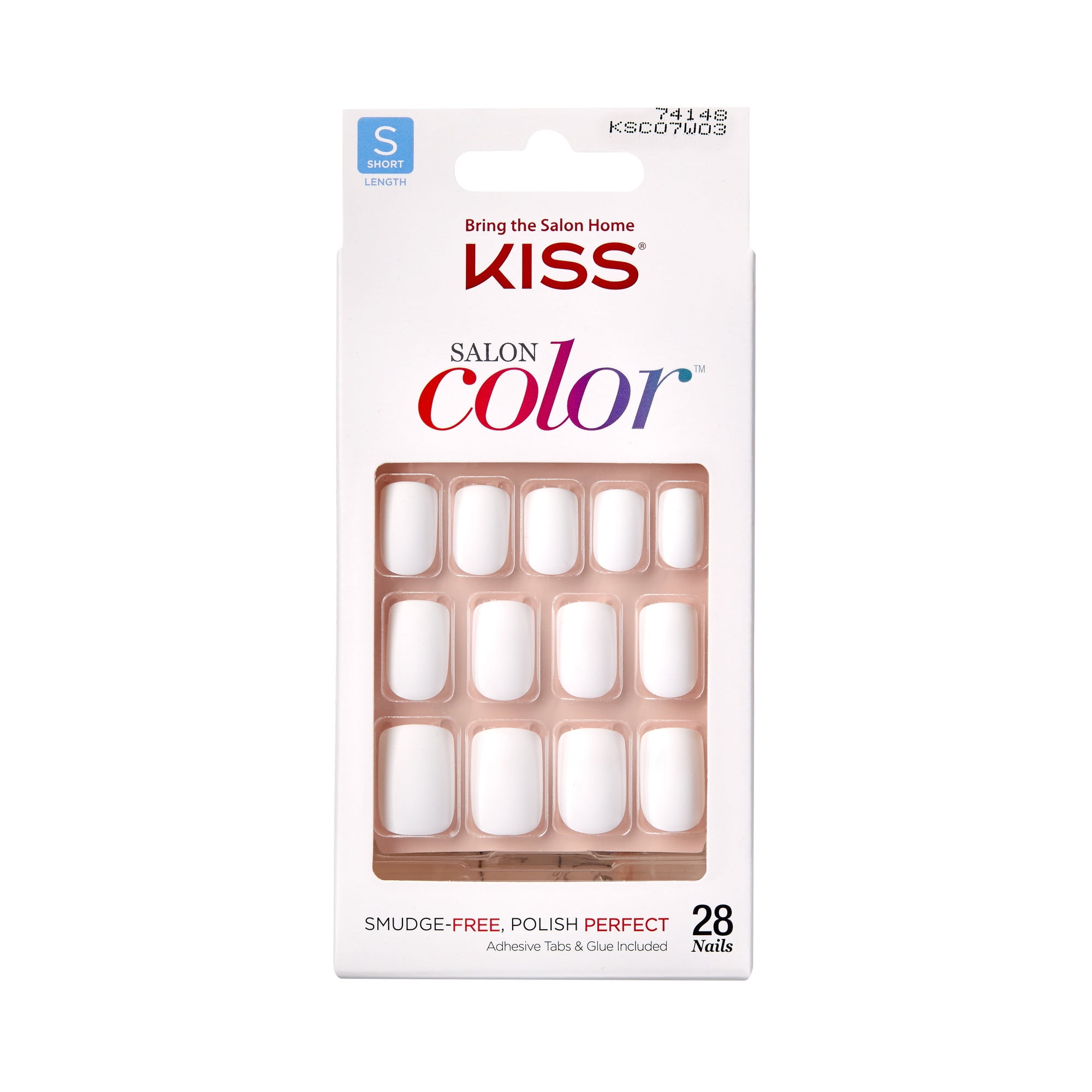 Kiss Salon Color Nails White - Goimages Virtual