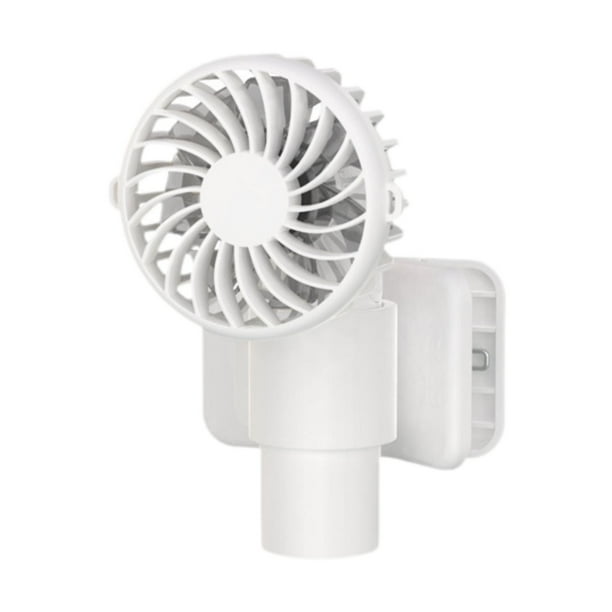 Ventilador portátil con clip, mini ventilador de escritorio personal, ventilador de mesa de regalo multiusos, ventilador de refrigeración Blanco