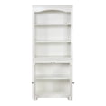 thumbnail image 3 of Omni 4-Shelf Solid Wood Bookcase, Luminous White, 3 of 8