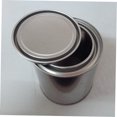 thumbnail image 3 of Minkissy Round Container 6Pcs Iron Paint Storage Can Airtight Paint Container Silver 0.3L For Factory Use, 3 of 8