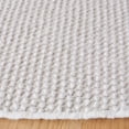 thumbnail image 3 of SAFAVIEH Natura Marina Striped Wool Area Rug, Ivory/Black, 6' x 6' Round, 3 of 11