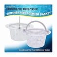 thumbnail image 4 of Replacement Pool Skimmer Basket (2 Pack) - Above Ground Pool Thru-Wall SkimmerBY White, 4 of 5