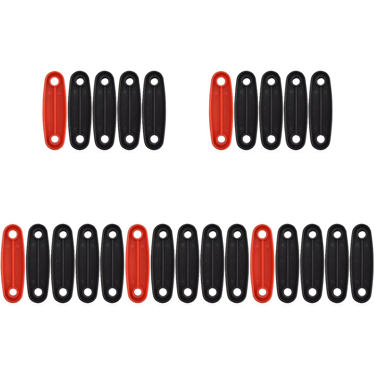 NUOLUX 25 Pcs Tent Rope Fasteners Reusable Tent Cord Buckle Windproof