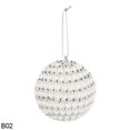 thumbnail image 3 of Bolas de espuma de nieve blanca de varios estilos, adornos colgantes para árbol de Navidad, regalos para bodas, Año Nuevo, Navidad, fiestas en el hogar, decoración, 3 of 5