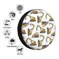 thumbnail image 4 of Pofeuu Funny Excavator Print Spare Tire Wheel Cover for Car Truck SUV Camper Universal Fit Spare Tire Cover RV Spare Tire Covers-17 inch, 4 of 6