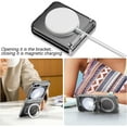 thumbnail image 3 of for Samsung Galaxy Z Flip 7 FE/Z Flip 6 Case Magnetic with Hinge Protection &Kickstand [Compatible with MagSafe],Magnetic Ring Stand Slim Phone Case Cover,Clear, 3 of 13