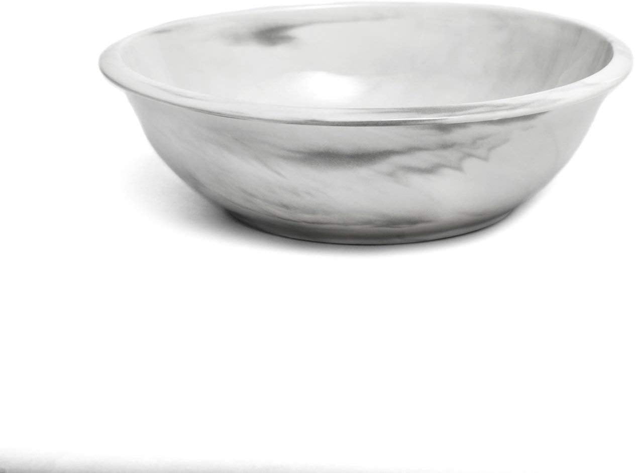 Yedi YCC740, 10'' Porcelain Big Salad Bowl w/ Marble Pattern, Elegant Fruits/Snacks Serving Bowl