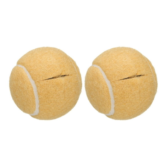 Uxcell 2 Pcs Precut Walkers Tennis Balls, Universal Precut Glide Ball Walkers Accessories Glides for Furniture Legs and Floor Protection, Beige