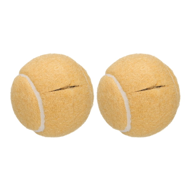 Uxcell 2 Pcs Pelotas de Tenis Precutadas para Andadores, Accesorios Universales de Pelotas Deslizantes Precutadas para Protección de Patas de Muebles y Pisos, Beige