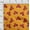 Honey Orange, variant on oneOone Cotton Poplin Fabric Leaves & Floral Artistic Sashiko Printed Fabric 1 Yard 56 Inch Wide