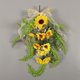 thumbnail image 1 of Flores artificiales, flores falsas, simulación de primavera, girasol, simulación de pared, decoración colgante para el hogar, corona de girasol, guirnalda artificial, colgantes, decoración, corona art, 1 of 5
