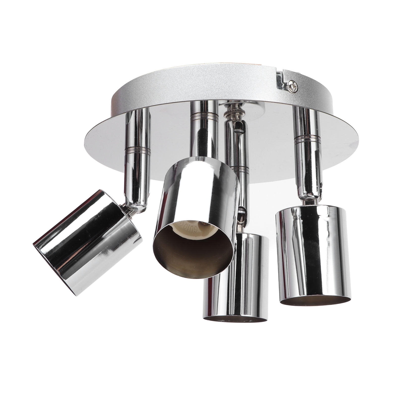 Adjustable 4-Head GU10 Lamp Holder Ceiling Light Base, Perfect for Bedrooms and Kitchens, Compatible with 85-265V