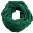 thumbnail image 4 of Women's Padded Loop Scarf Circular Knit Neck Warmer Winter Wool Blend Accessory, 4 of 8