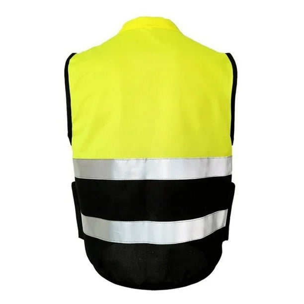 Chaleco de alta visibilidad Bling Bling chaleco de seguridad reflectante Amarillo Negro empalme