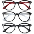 thumbnail image 1 of GFDYREE Lot de 3 Lunettes de Lecture Charnière à Ressort Lecteurs Élégants Noir/tortue pour Hommes et Femmes, 1 of 7