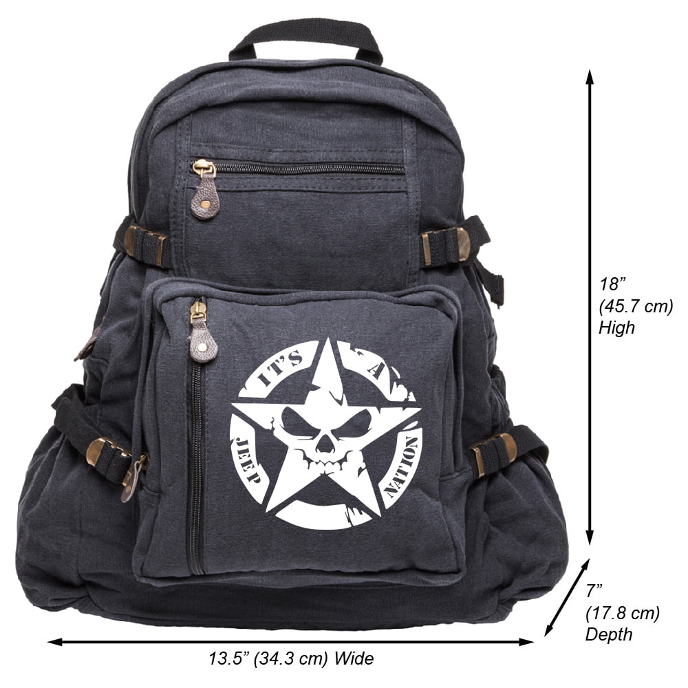 It's a Jeep Nation Heavyweight Canvas Backpack Bag 