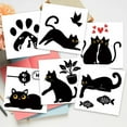thumbnail image 4 of AHANDMAKER 6Pcs Black Cat Switch Stickers, Fun Cute Cat Creative Light Switch Plate Stickers for Light Switch, Wall Outlets, Socket, Ledge, Bedroom, Living Room, Laptop Computer, 7 x 7 Inches, 4 of 7