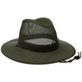 thumbnail image 4 of Sombrero Henschel para hombre, aplastable, de malla australiana, UPF 50, color oliva S, 4 of 8