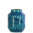 thumbnail image 1 of Urban Trends Collection 46305 Ceramic Short Cylindrical Vase with Interesecting Lines Design Body, Royal Blue, 1 of 1
