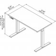 thumbnail image 5 of Bush Move 60 Series Natural Maple 48W x 24D Height Adjustable Standing Desk M6S4824ACBK, 5 of 9