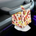 thumbnail image 7 of FUIALDOLG Cute Tissue Box Cover Square Waterproof PU Leather Car Tissue Holder Tissues Boxes Organizer for Bathroom Vanity, Night Stands, Office, Home, Kitchen (Cool Turkey), 7 of 7