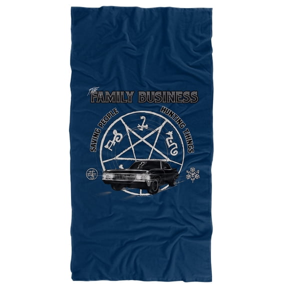 Supernatural Saving People and Hunting Officially Licensed Beach Towel 30' X 60'