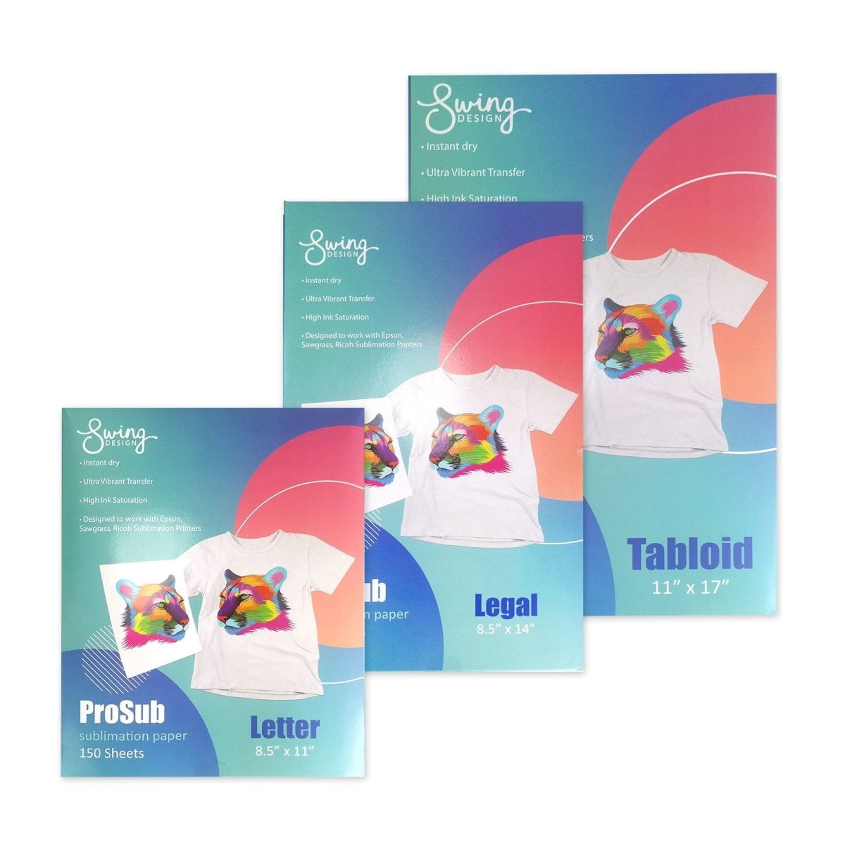 ProSub Premium Sublimation Heat Transfer Paper 11" x 17" - 150 Sheets