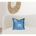 thumbnail image 5 of HomeRoots 18" X 18" Blue And White Crab Blown Seam Coastal Throw Indoor Outdoor Pillow, 5 of 5