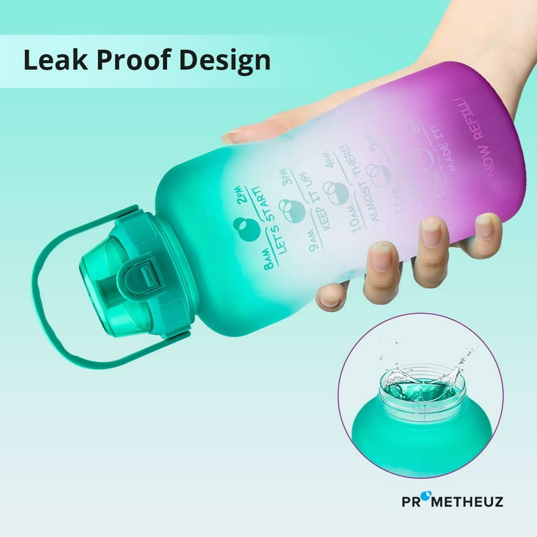 PROMETHEUZ Sports Water Intake Reminder Bottle with Time Marker and Straw,  Leakproof Tritan BPA-Free…See more PROMETHEUZ Sports Water Intake Reminder