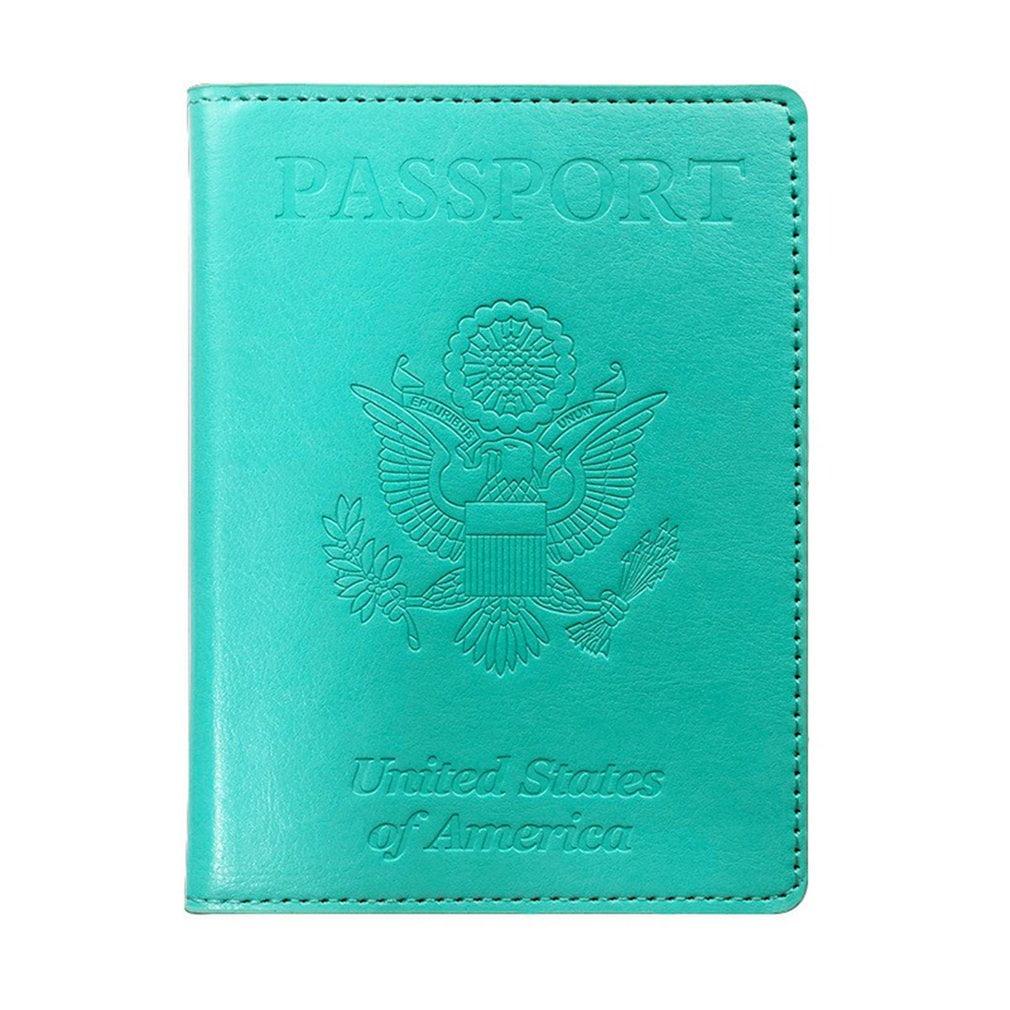 CDC Vaccination Health Card Certificate Leather Protective Cover Multifunctional Leather Protective Cover Passport Protector Sleeve C