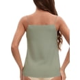 thumbnail image 3 of INSPIRE CHIC 3 Choise for Women's Square or V Neck Cami Vest Wide Strap Light Loose Fit Sleeveless Tank Camisole L Light Green, 3 of 5
