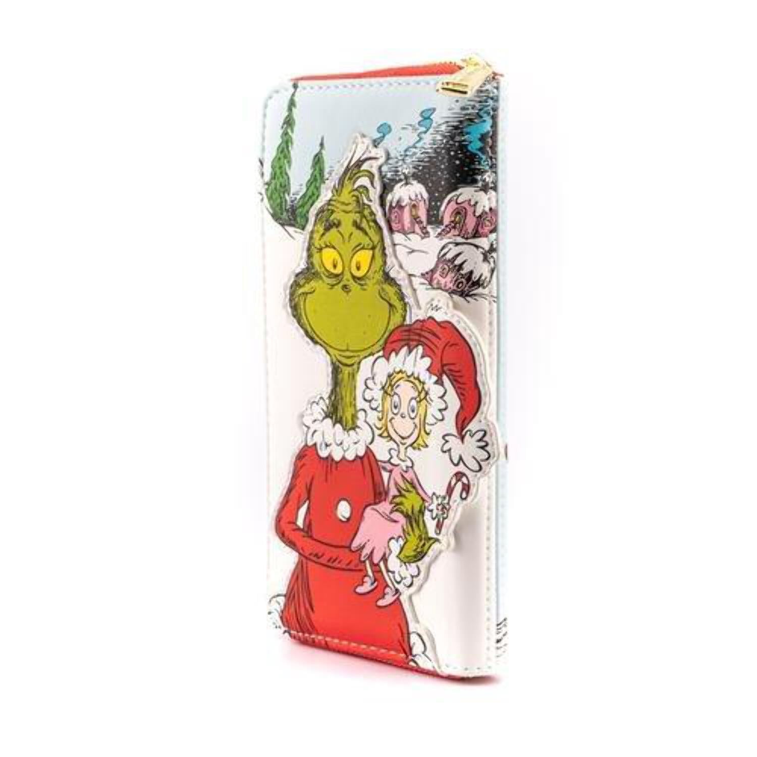 Loungefly Dr. Seuss The Grinch Loves The Holidays Zip Around Wallet