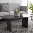 thumbnail image 2 of SAFAVIEH Gareth Modern Oval Melamine Coffee Table, Slate Grey, 2 of 12