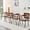 Caramel Fabric, variant on Leumius Dining Chairs Set of 4,PU Leather Dining Room Chairs with Cushion Seat and Metal Legs,Modern Minimalist Style Kitchen Chairs for Kitchen Living Room,Easy Assembly,Black PU