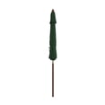 thumbnail image 3 of California Umbrella 9' Grove Series Patio Umbrella With Wood Pole Hardwood Ribs  Push Lift With Sunbrella 1A Forest Green Fabric, 3 of 5