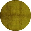 thumbnail image 1 of Ahgly Company Indoor Round Oriental Yellow Industrial Area Rugs, 3' Round, 1 of 4