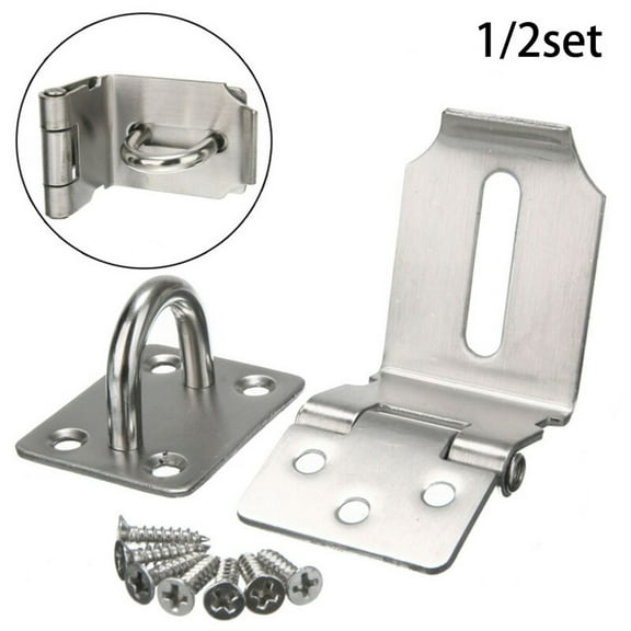 Clearance Fixing Clip under $5,90 Stainless Hasp And Gate Door Lock For Padlock 1 Pcs