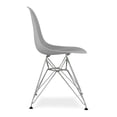 thumbnail image 4 of Aron Living Tower 17" Plastic and Chrome Steel Dining Chairs in Gray (Set of 2), 4 of 6