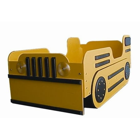 Bulldozer Toddler Bed - Just Kids Stuff Bulldozer Toddler Bed Yellow