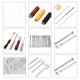 thumbnail image 2 of Kit de herramientas manuales para manualidades de cuero, 48 Uds., para coser, punzonar, tallar trabajos, 2 of 14