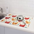 thumbnail image 6 of Sikiie Colorful Flower Chickens Dish Drying Mat, Kitchen Counter Mat, Self Drying Mat for Kitchen Counter Dish Drying Pad ,for Dishes, Utensils, Pots and Pans(24" x 18"), 6 of 7