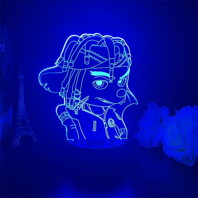 Luz nocturna LED 3D Shukes Beitas Pirates que cambia de color