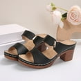 thumbnail image 6 of Mepaouo Womens Orthopedic Heel Sandals Leather Open Toe Dress Shoes Summer Walking Mule Shoes, 6 of 8
