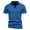 Blue, variant on Men's Golf Polo Shirts Short Sleeve Quarter Zip Cotton Polo Shirt Slim Fit Textured Stretch Polo Shirt
