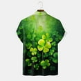 thumbnail image 5 of ZZHZGZ Late July Dark Purple Dress Shirt for Men Male St. Patricks's Day Short Sleeve Shirt Autumn Casual 3D Printing Hawaii Long Sleeve Shirts Tops Late July Mens Red Button down Shirt S, 5 of 5
